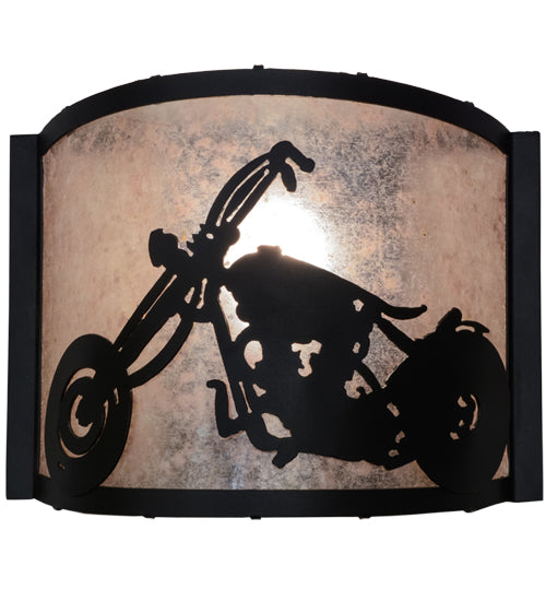 12"W Motorcycle Wall Sconce