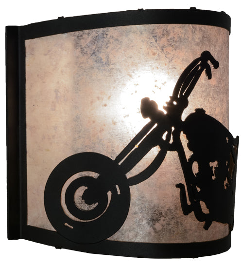 12"W Motorcycle Wall Sconce