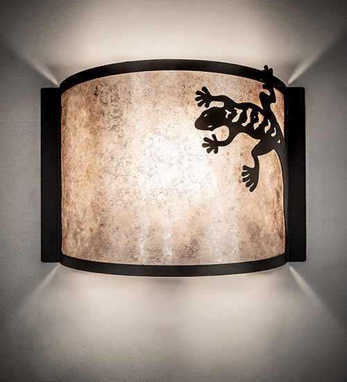 12" Wide Gecko Wall Sconce