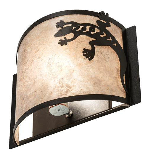 12" Wide Gecko Wall Sconce