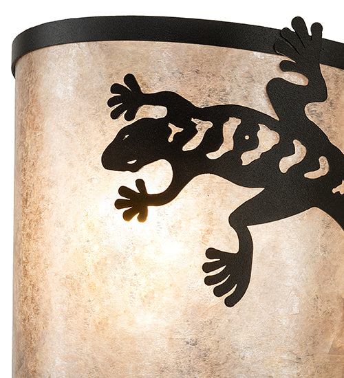 12" Wide Gecko Wall Sconce