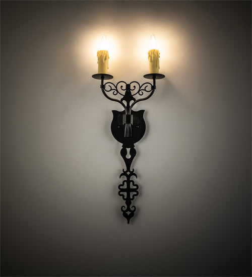 11" Wide Merano 2 Light Wall Sconce