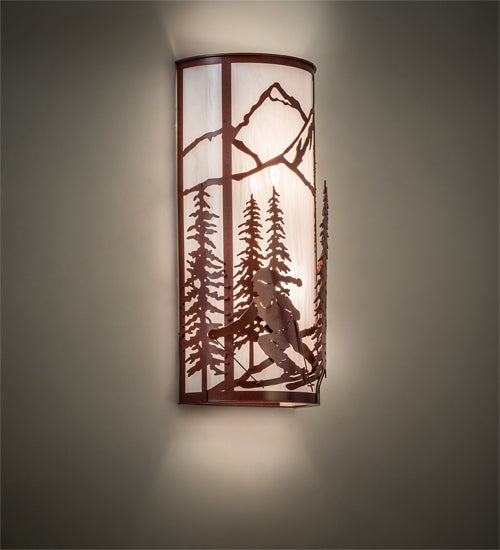 8" Wide Alpine Wall Sconce