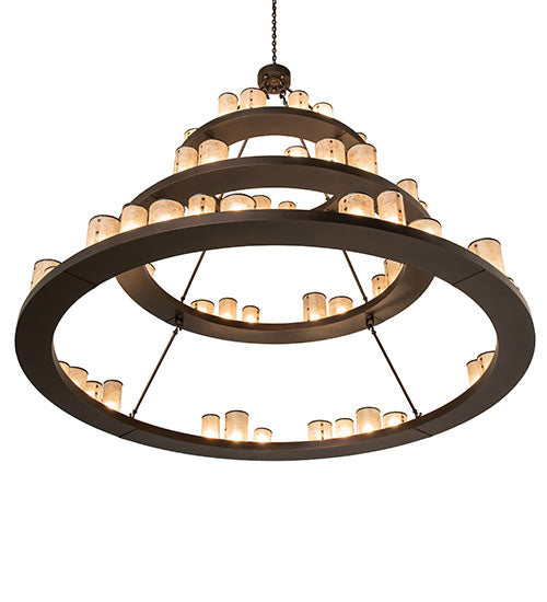 72" Wide Loxley Shelburne 3 Tier Chandelier