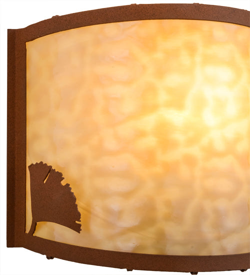 12"W Ginkgo Wall Sconce