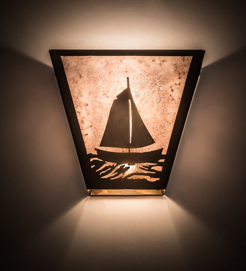 13"W Sailboat Wall Sconce