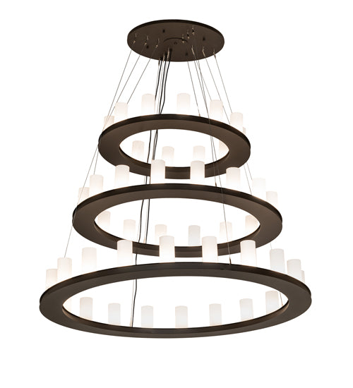 60" Wide Loxley 48 Light Three Tier Chandelier