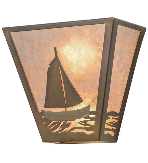 13"W Sailboat Wall Sconce