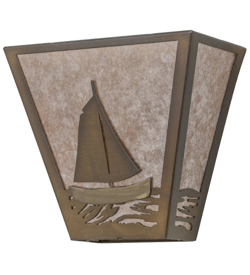 13"W Sailboat Wall Sconce