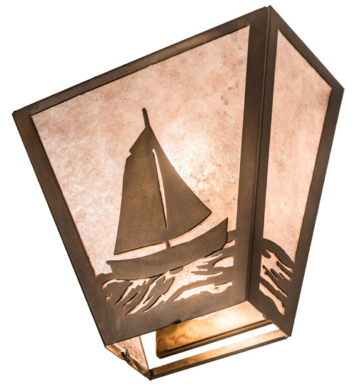 13"W Sailboat Wall Sconce