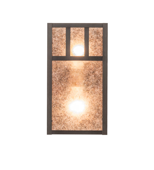 6.5" Wide Hyde Park Double Bar Mission Wall Sconce