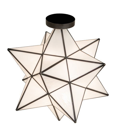 18" Wide Moravian Star Flushmount