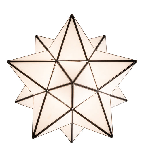 18" Wide Moravian Star Flushmount