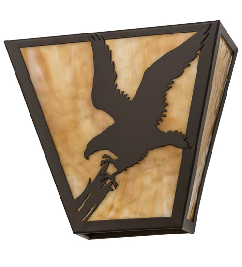 13"W Strike Of The Eagle Wall Sconce