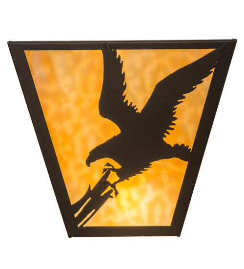 13"W Strike Of The Eagle Wall Sconce