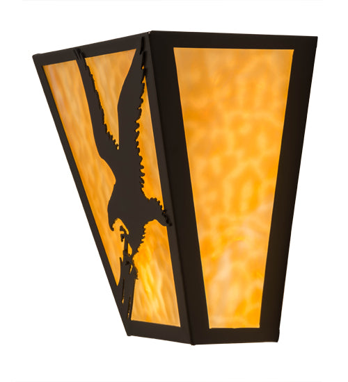 13"W Strike Of The Eagle Wall Sconce