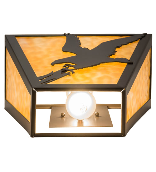 13"W Strike Of The Eagle Wall Sconce