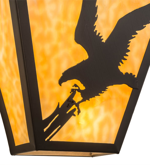 13"W Strike Of The Eagle Wall Sconce