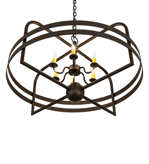 32" Wide Aldari 6 Light Chandelier