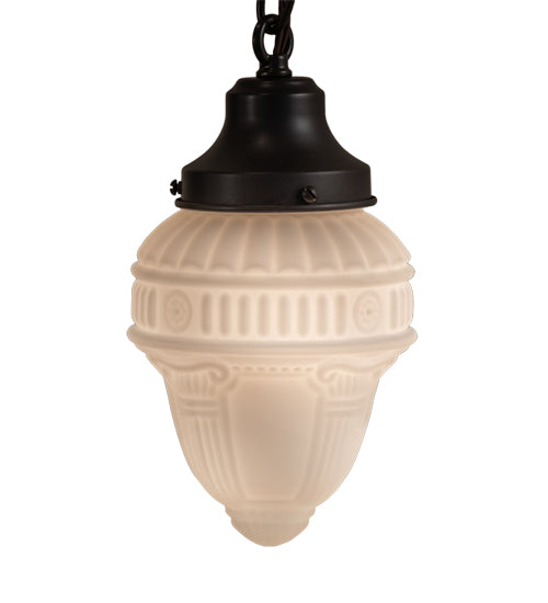 5" Wide Revival Schoolhouse W/Colonnade Globe Pendant