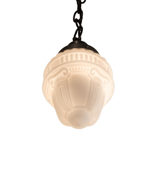 5" Wide Revival Schoolhouse W/Colonnade Globe Pendant