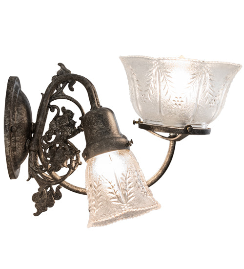 15" Wide Revival Gas & Electric 3 Light Wall Sconce