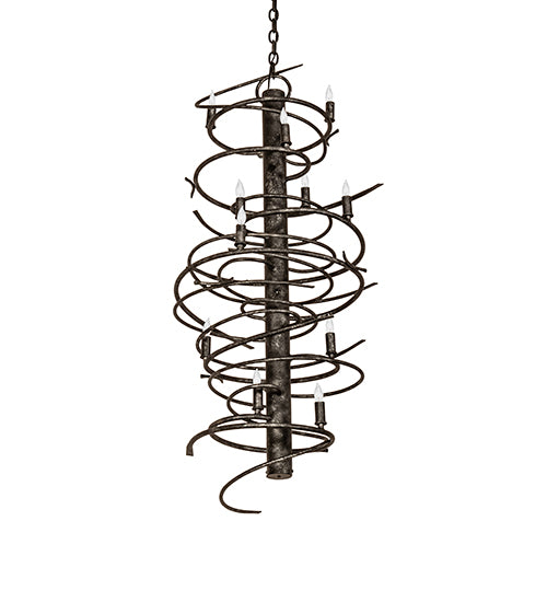 21" Wide Cyclone 12 Light Chandelier