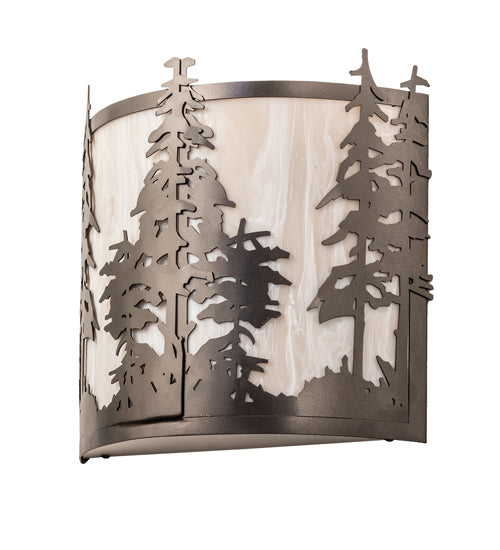 12" Wide Tall Pines Wall Sconce