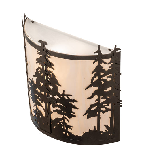 12" Wide Tall Pines Wall Sconce