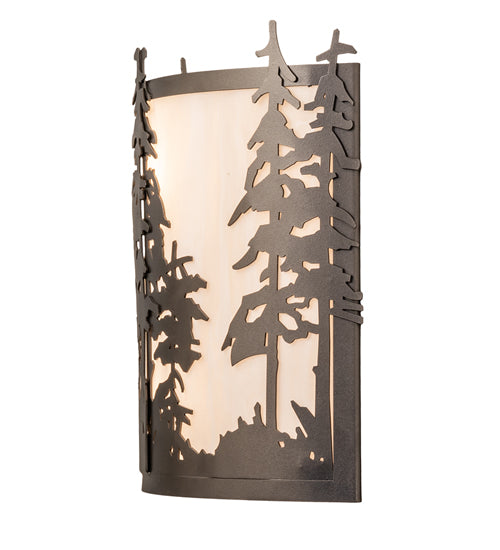 12" Wide Tall Pines Wall Sconce