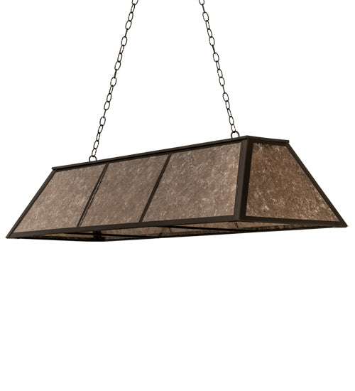 60" Long Tri-Panel Oblong Pendant