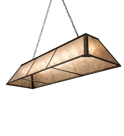 60" Long Tri-Panel Oblong Pendant