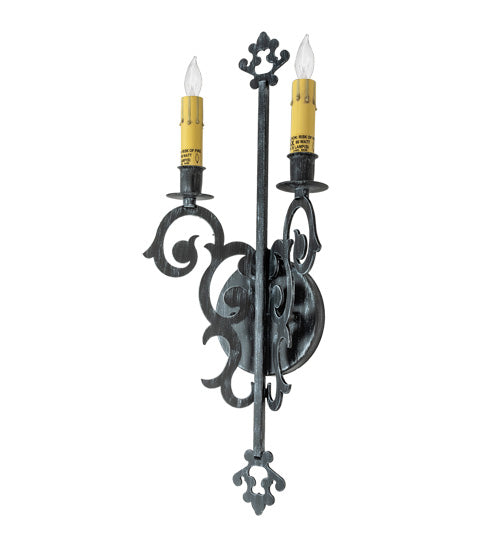 8" Wide Aneila 2 Light Wall Sconce