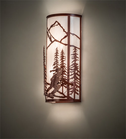 8" Wide Alpine Wall Sconce