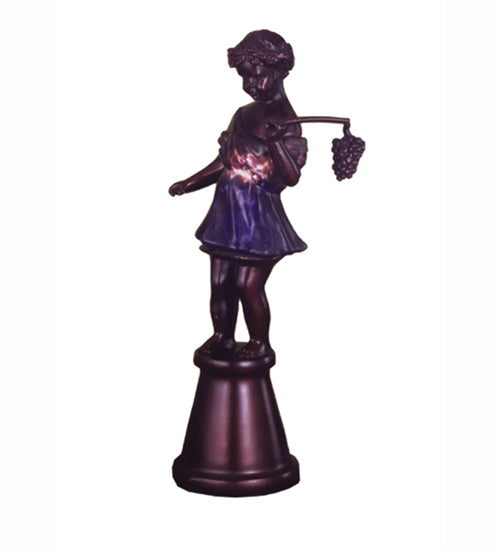 15" High Silhouette Bacchus Boy Accent Lamp