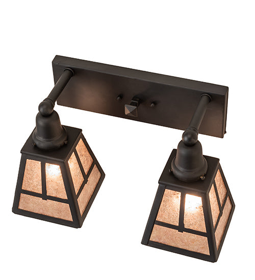 17" Wide "T" Mission 2 Light Vanity Light