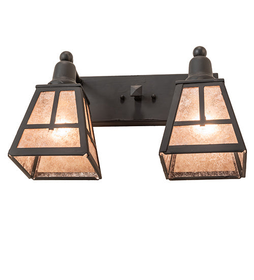 17" Wide "T" Mission 2 Light Vanity Light