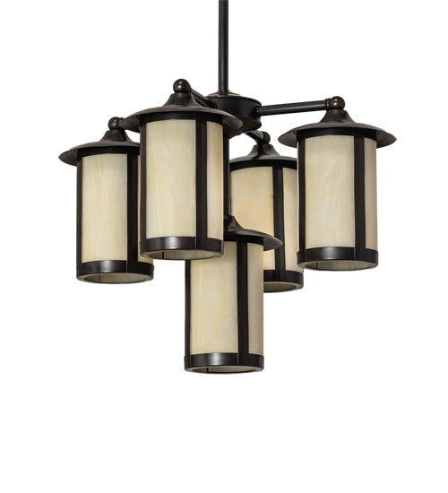 24" Wide Fulton 5 Light Chandelier