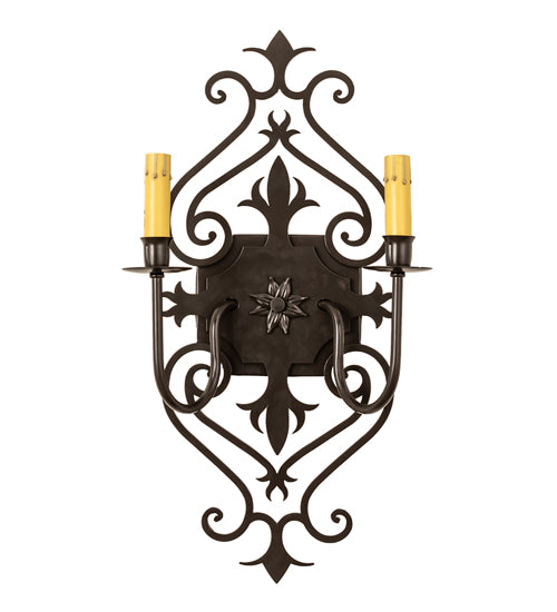 14" Wide Louisa 2 Light Wall Sconce