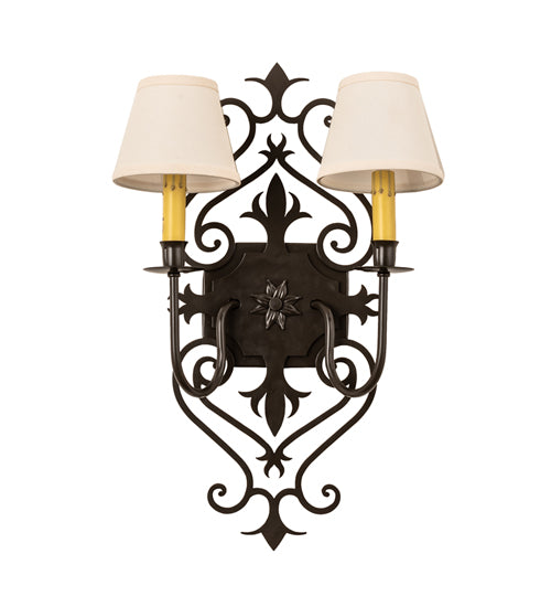 14" Wide Louisa 2 Light Wall Sconce