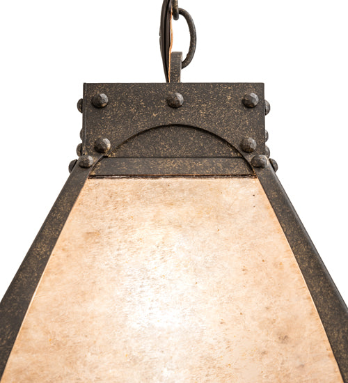 10" Wide Ferro Pendant