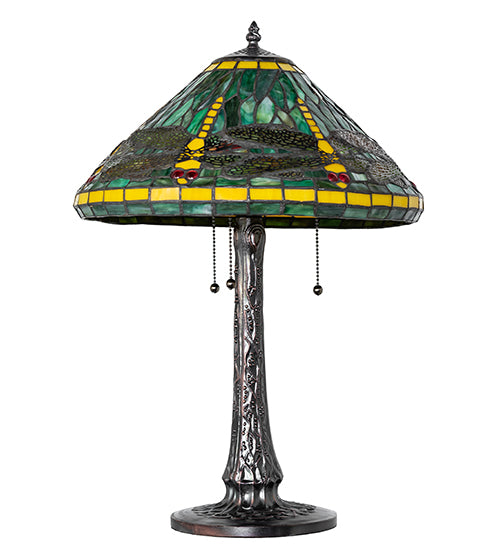 22" High Tiffany Dragonfly Table Lamp