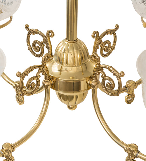 27" Wide Revival Gas & Electric 4 Light Chandelier