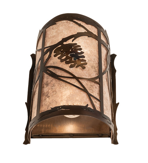 8" Wide Whispering Pines Wall Sconce