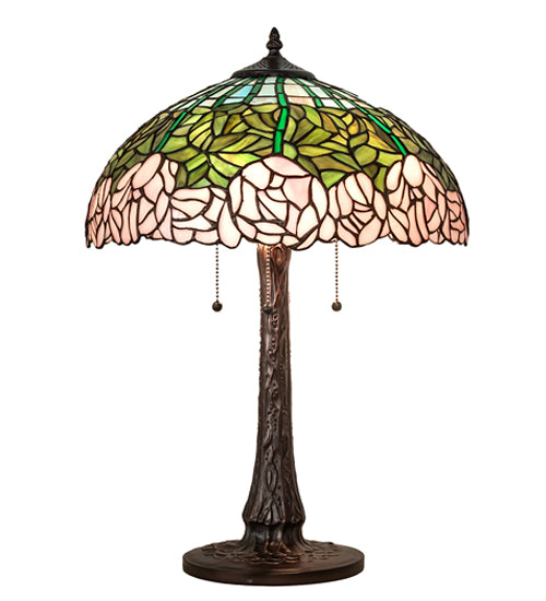 22" High Tiffany Cabbage Rose Table Lamp