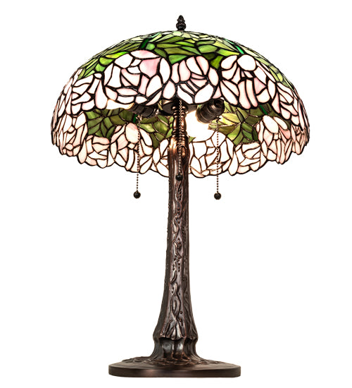 22" High Tiffany Cabbage Rose Table Lamp