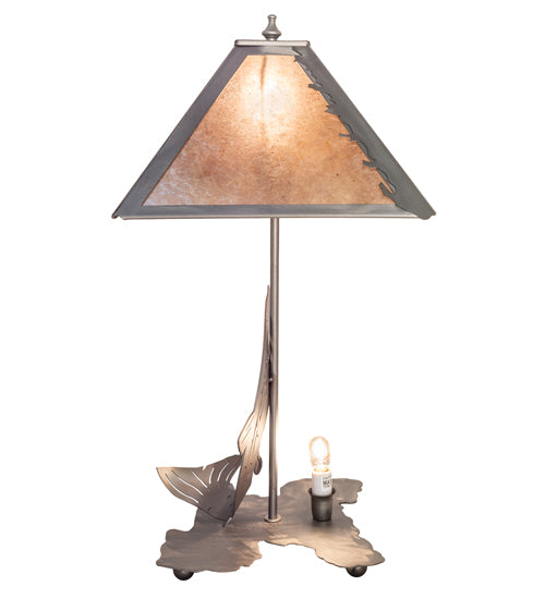 21" High Leaping Trout Table Lamp