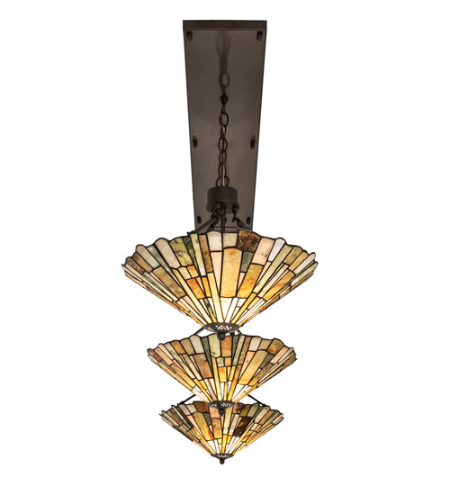 84" Long Delta Jadestone 3 Light Island Pendant