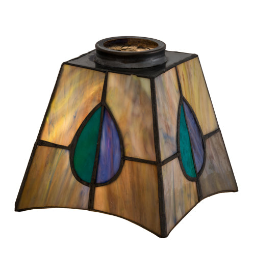 5" Square Mackintosh Leaf Shade