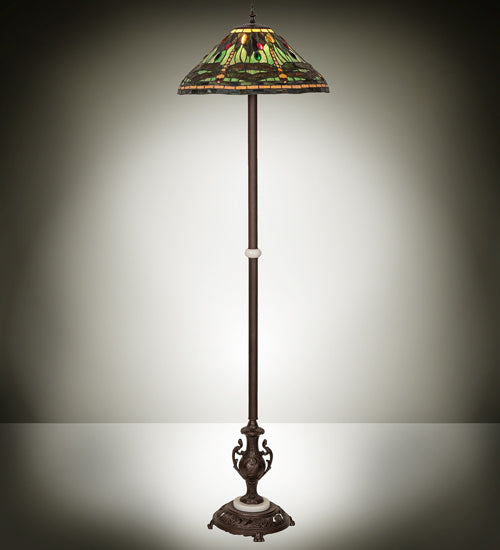 71" High Tiffany Dragonfly Floor Lamp